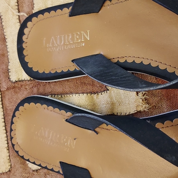 Black, Ralph Lauren slip slides - Picture 2 of 3